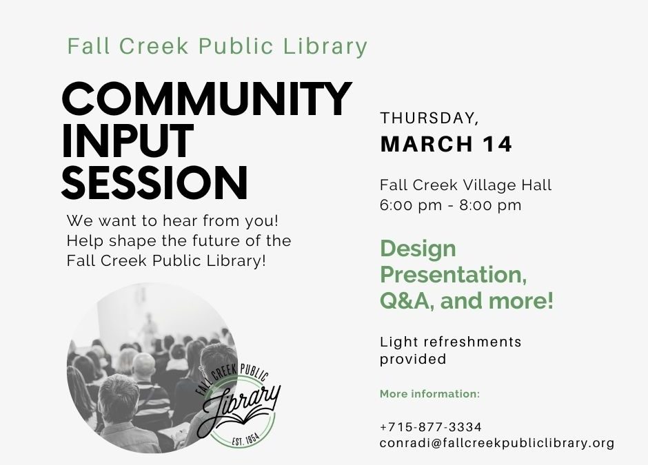 Community Input Session-Proposed New Library & Community Center